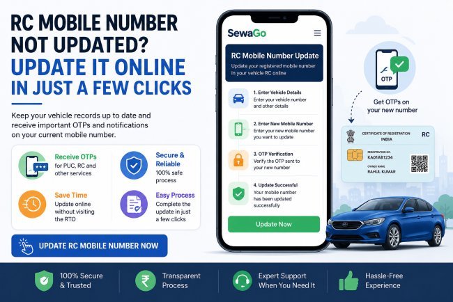 RC Mobile Number Not Updated? Update It Online in Just a Few Clicks